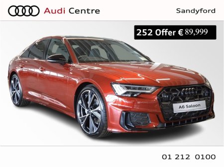 2025 Audi A6 40 TDI QUATTRO S-LINE GRENADINE RED Sunroof