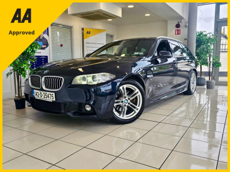 2014 BMW 5 Series F11 M SPORT 520d TOURING CARBON BLACK 12MONTHS WARRANTY AS NEW/WIDE SCREE/LEATHER €15,890