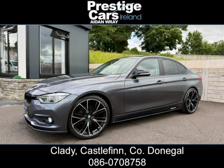 2018 BMW 3 Series 320 D ED PLUS,IRISH REG,NCT,M PERFORMANCE KIT,LEATHER,HEATED SEATS,PARK SENSORS,NAV,XENON LIGHTS,PRIVACY GLASS,MINERAL GREY,TWO OWNERS,FSH