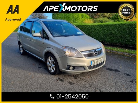 2006 Opel Zafira TOP-SPEC DESIGN MODEL  * 7-SEATER MPV * NCT MAR-26 * IMMACULATE * STAMPED SERVICE HISTORY * AA APPROVED * 101 SAFETY CHECKLIST * 2-KEYS * 12-MONTH ROADSIDE ASSIST * VERY CAREFUL OWNER * CARTELL HISTOR