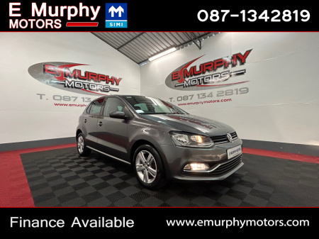 2016 Volkswagen Polo 1.2 TSI MATCH HIGH SPEC LOW MILEAGE €50 PER WEEK €11,950