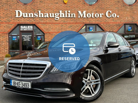 2018 Mercedes-Benz S Class S 350D AUTO *IRISH CAR & LOW KMS* €45,950