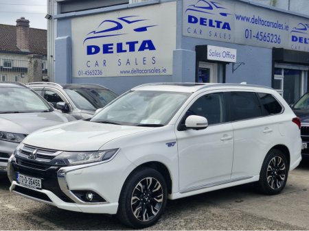 2017 Mitsubishi Outlander GX4H PETROL PLUG IN HYBRID AUTOMATIC NCT 08/27 TAX 10/25 FINANCE AVAILABLE @ €72 PER WEEK FULL LEATHER/ HEATED SEATS/ TOUCH SCREEN MEDIA/ PARKING SENSORS/ BLUETOOTH/ HISTORY CHECKED