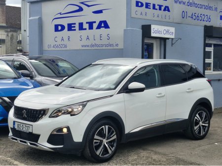 2018 Peugeot 3008 ALLURE 1.2 PETROL 130BHP NCT 07/26 TAX 12/25 FINANCE AVAILABLE @ €72 PER WEEK FULL SERVICE HISTORY/ HALF LEATHER/ REVERSE CAMERA/ TOUCH SCREEN MEDIA/ ANDROID AUTO/ APPLE CAR PLAY/ HISTORY CHECKED