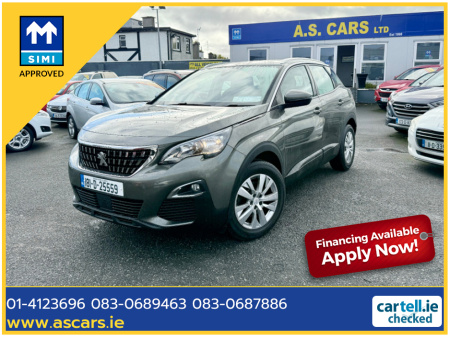 2018 Peugeot 3008 ACTIVE 1.2 ** IRISH CAR ** REVERSE CAMERA ** APPLE PLAY & ANDROID  AUTO ** 2 KEYS ** SUPERB EXAMPLE ** €15,995