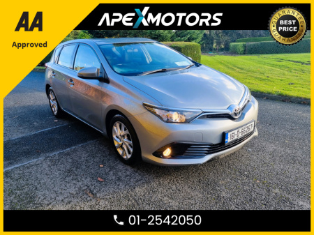 2016 Toyota Auris FINANCE ARRANGED * NEW NCT JUL-27 * TOP-SPEC DIESEL ICON 110BHP 5DR HATCH * 7-STAMPS SERVICE HISTORY * AA APPROVED * 101 SAFETY CHECKLIST * IMMACULATE * HEATED SEATS *COLOUR REVERSE CAMERA *01-2542050