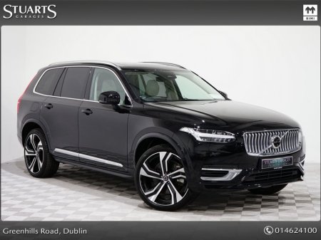 2024 Volvo XC90 ULTIMATE BRIGHT, ONYX BLACK WITH CHARCOAL LEATHER, 22” ALLOYS, AIR SUSPENSION, BOWERS AND WILKINS, PANORAMIC ROOF €74,945