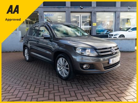 2016 Volkswagen Tiguan 2.0 TDI SPORT EDITION 110BHP 5DR SUV // FULL LEATHER AND PAN ROOF // IRISH CAR WITH ONLY 133,000 KMS // BUY WITH CONFIDENCE AA AND SIMI APPROVED DEALER // FINANCE ARRANGED // ALL TRADE INS WELCOME //