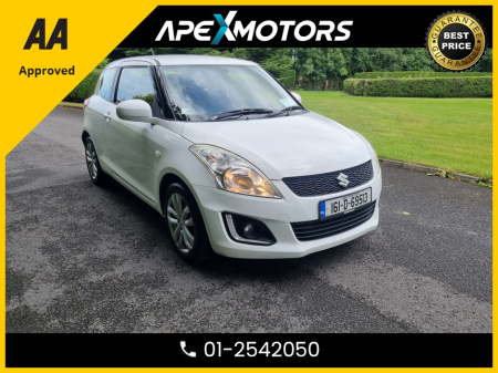 2016 Suzuki Swift FINANCE ARRANGED * TOP-SPEC 1.2 SZ3  * 3DR HATCH * NEW NCT MAY-27 * STAMPED SERVICE HISTORY * AA APPROVED * 101 SAFETY CHECKLIST * IMMACULATE * LOW LOW MILES * CRUISE CONTROL and SPEED LIMITER * 2-KEY €7,949