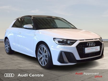 2022 Audi A1 30 TFSI S-line Glacier White Metallic/Mythos Black Metallic