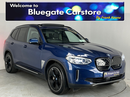 2022 BMW iX3 PREMIER EDITION**PANORAMIC SUNROOF**TOUCH SCREEN INFOTAINMENT**APPLE CARPLAY**REVERSE CAMERA**PARKING SENSORS**SATNAV**BLACK LEATHER INTERIOR**FRONT HEATED ELECTRIC SEATS**DUAL CLIMATE CONTROL**