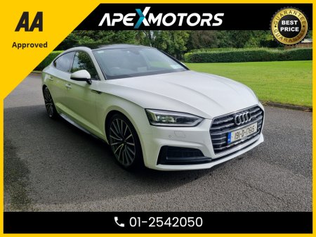 2019 Audi A5 Sportback FINANCE ARRANGED * SPORTBACK 35 TDI 150 S 4DR A S-TRONIC LINE * NCT FEB-27 * LOW TAX OCT-25 * 6-STAMPS SERVICE HISTORY * AA APPROVED * 101 SAFETY CHECKLIST * AUTOMATIC (DSG) * IMMACULATE * HEATED SEAT
