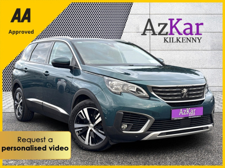 2019 Peugeot 5008 2019 ALLURE BLUE S/S 1.5 HDI 7 SEATER 130 BHP €107 P/W WITH NO CASH DEPOSIT 10 DAY SALE NOW ON!!