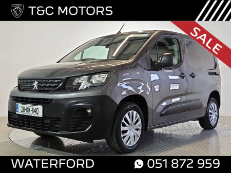 2021 Peugeot Partner Price is Inc. VAT, Professional Model, 100 BHP, 1000KG, A/C, Cruise Control, Reversing Camera with Sensors, Full Steel Bulkhead