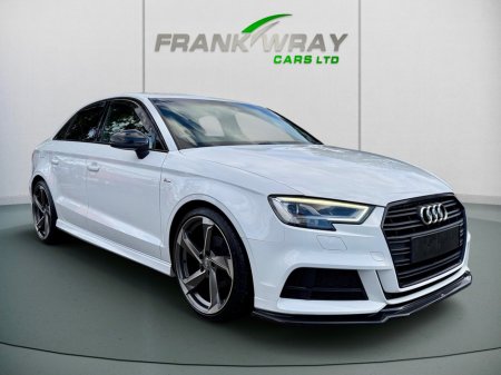 2018 Audi A3 1.6 TDI S-LINE BLACK EDITION AUTOMATIC **XENON HEADLIGHTS**SAT NAV**HALF LEATHER**MINT**FSH** €22,950