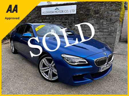 2018 BMW 6 Series 640D F06 M SPORT GRAN COUPE 4DR AUTO
