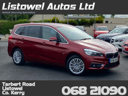 2018 BMW 2 Series Gran Tourer LUXURY 7 SEATER  218D AUTOMATIC 150BHP  * CREAM LEATHER * 3 STAGE HEATED SEATS * HEAD-UP DISPLAY * ELECTRIC TAIL GATE * BMW SERVICE HISTORY WITH 6 STAMPS * PARKING SENSORS FRONT & REAR *