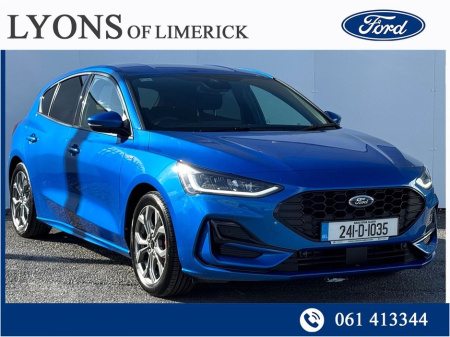 2024 Ford Focus 1.0L EcoBoost 125PS ST-Line. €29,750