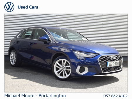2022 Audi A3 30 TDI 116HP SE €29,950