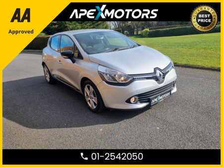 2015 Renault Clio FINANCE ARRANGED * LOW LOW KMs * 1.2 DYNAMIQUE MEDIA-NAV * 2-KEYS * 6-STAMPS SERVICE HIST * NEW NCT MAR-27 * TOP-SPEC * AA APPROVED * 101 SAFETY CHECKLIST * IMMACULATE * CRUISE CONTROL * LOW TAX