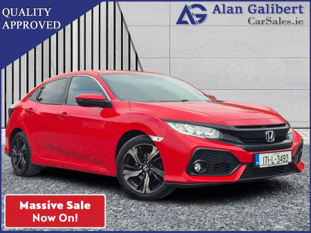 2017 Honda Civic 1.0T SMART PLUS Sport High Spec €76 Per Week €15,995