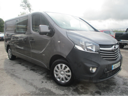2016 Opel Vivaro 1.6 CDTI SPORTIVE 6 SEAT CREWCAB €8,495