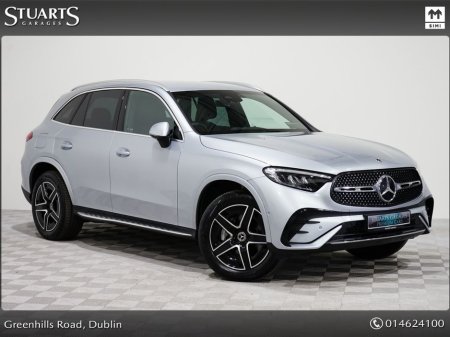 2024 Mercedes-Benz GLC Class 300E AMG LINE PHEV: IRIDIUM SILVER METALLIC WITH BLACK ARTICO: WIRELESS CHARGER, REVERSING CAMERA, HEATED SEATS, KEYLESS GO, POWERED BOOT