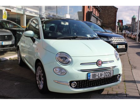 2018 Fiat 500 1.2 LOUNGE 69BHP 3DR €10,450