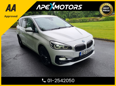2019 BMW 2 Series Gran Tourer FINANCE ARRANGED * 2.0 DIESEL AUTO  * 7-SEATER * FULL BLACK LEATHER * AA APPROVED * NEW NCT MAR-27 * 101 SAFETY CHECKLIST * AUTOMATIC (DSG) * IMMACULATE * HEATED SEATS * COLOUR REVERSE CAMERA €22,949
