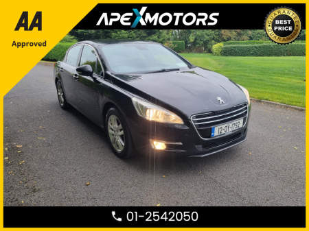 2012 Peugeot 508 1.6 HDI ACTIVE 4DR * AA APPROVED  * 101 SAFETY CHECKLIST * 12-MONTH ROADSIDE ASSIST  * IMMACULATE * TOP-SPEC * 2-KEYS * NEW NCT DEC-25 * LOW TAX JAN-25 * ONE VERY CAREFUL OWNER * CARTELL HISTORY