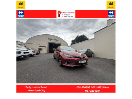 2018 Toyota Auris 1.2 D-4T LUNA SPORT 4DR €15,950