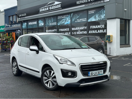 2016 Peugeot 3008 1.6 HDI BLUE ACTIVE S/S 120BHP 5DR €8,950