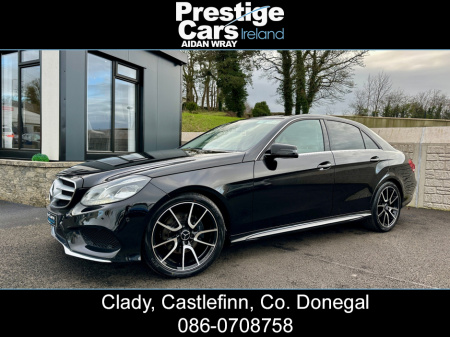 2015 Mercedes-Benz E Class E220 CDI BLUETEC AMG LINE 4DR AUTOMATIC 177 BHP,FULL LEATHER,HEATED SEATS,SAT NAV,PARK SENSORS,XENON LIGHTS,PRIVACY GLASS,JET BLACK,TWO OWNERS,NEW NCT,FSH €14,500