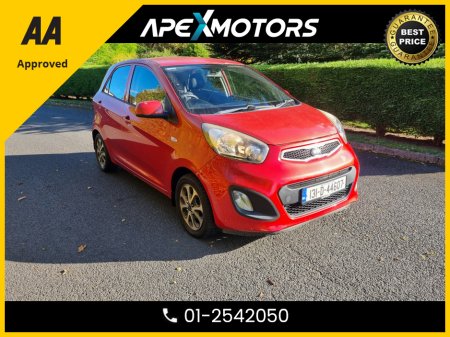 2013 Kia Picanto NEW MODEL * 1.0 5DR * NEW NCT OCT-26 * IMMACULATE * 9-STAMPS SERVICE HISTORY * AA APPROVED * 101 SAFETY CHECKLIST * 2-KEYS * LOW TAX * 12-MONTH ROADSIDE ASSIST * VERY CAREFUL OWNER * CARTELL HISTORY C €5,949
