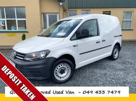 2019 Volkswagen Caddy 2.0 TDI Spotless Van New CVRT €69 Finance p/w with a €2.5k deposit /trade-in.