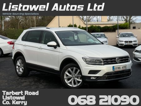2019 Volkswagen Tiguan HIGHLINE 2.0 TDI 190BHP AUTO * SERVICE BOOK WITH 4 SERVICE STAMPS, VIRTUAL COCKPIT, 3 STAGE HEATED SEATS, PARKING SENSORS FRONT & REAR, ADAPTIVE CRUISE CONTROL, HALF ALCANTARA SEATS, ISOFIX *