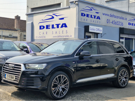 2017 Audi Q7 S-LINE 3.0 TDI 215BHP AUTOMATIC NCT 06/27 FINANCE AVAILABLE @ €148 PER WEEK 7 SEATER/ FULL LEATHER/ HEATED SEATS/ ELECTRIC SEATS/ AUDI MMI/ SAT NAV/ BLUETOOTH/ PARKING SENSORS/ HISTORY CHECKED