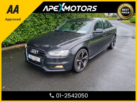 2014 Audi A4 2.0 TDI S LINE QUATTRO 177PS 4DR * FINANCE ARRANGED * 2.0 TDI S LINE QUATTRO 177PS 4DR * NCT JAN-26 * LOW TAX * AA APPROVED * 101 SAFETY CHECKLIST * IMMACULATE * TOP-SPEC * CRUISE CONTROL 01-2542050 €12,949