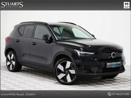 2024 Volvo XC40 ULTIMATE DARK XC40 BEV, ONYX BLACK METALLIC, ANTHRACITE LEATHER AND ALCANTARA INTERIOR, PANORAMIC ROOF, WIRELESS CHARGER, POWER CLOSE BOOT €40,945