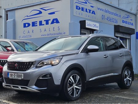 2019 Peugeot 3008 1.5 BLUEHDI ALLURE S/S AUTOMATIC NCT 10/27 TAX €190 PER YEAR FINANCE AVAILABLE FROM €90 PER WEEK 2 KEYS/ SAT NAV/ BLUETOOTH/ USB/ AUX/ MOTORISED TAILGATE/ ALLOYS/ HISTORYC CHECKED