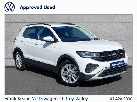 2025 Volkswagen T-Cross EDITION 75 1.0TSI 95BHP *PURE WHITE* *DELIVERY KMS* *252D REG* *BIG SAVINGS VS NEW CAR* *WHILE STOCKS LAST* *PCP 3 YRS FROM €276PM*
