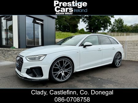 2021 Audi A4 AVANT 2.0 35 TDI S LINE AUTOMATIC 163 BHP,BRIGHT WHITE,BLACK EDITION STYLING,VIRTUAL COCKPIT,HALF LEATHER,HEATED SEATS,FRONT AND REAR CAMERAS,PRIVACY GLASS,FRONT SPLITTER,20