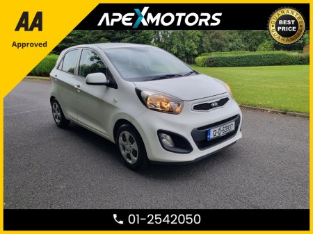 2012 Kia Picanto 1.0 5Dr 68BHP * NEW NCT APR-26 * LOW LOW MILES * IMMACULATE * 6-STAMPS SERVICE HISTORY * AA APPROVED * 101 SAFETY CHECKLIST * ADAPTIVE CRUISE * CRUISE CONTROL and SPEED LIMITER * 2-KEYS * LOW TAX * 12