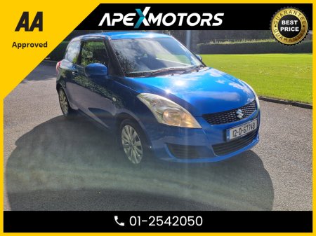 2012 Suzuki Swift TOP-SPEC 1.2 SZ3 94PS * NEW NCT JUL-26 * 7-STAMPS SERVICE HISTORY * AA APPROVED * 101 SAFETY CHECKLIST * IMMACULATE * LOW LOW MILES * 2-KEYS * LOW TAX * 12-MONTH ROADSIDE ASSIST * VERY CAREFUL OWNER