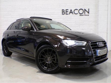2014 Audi A3 *AUTO*ONLY 38,000 MILES*PAN-SUNROOF*BANG&OLUFSEN*FULL HEATED ELECTRIC SEATS*PARKING SENSORS*COLOUR CAMERA*PADDLE SHIFT*ADAPTIVE CRUISE*FULL SAFETY PACK*BLACK ALLOYS*AUDI A3 1.4 SPORT* €15,900