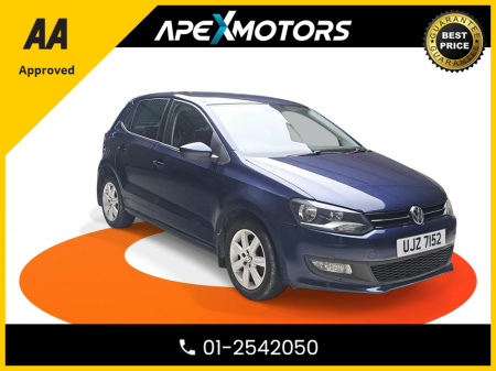 2013 Volkswagen Polo FINANCE ARRANGED * MATCH 5DR  * AA APPROVED  * 101 SAFETY CHECKLIST * 12-MONTH ROADSIDE ASSIST  * IMMACULATE * TOP-SPEC 5DR HATCH * LOW LOW MILES * NEW NCT OCT-25 * LOW TAX * 9-STAMPS SERVICE HISTORY €8,749