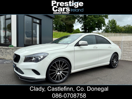 2017 Mercedes-Benz CLA Class CLA 200 CDI SPORT 4DR 134 BHP,NIGHT EDITION STYLING,BRIGHT WHITE,FRONT AND REAR PARK SENSORS,REAR PRIVACY GLASS,LIP SPOILER,FRONT SPLITTER,NCT UNTIL 11/2026,TWO OWNERS,FULL SERVICE HISTORY,HIGH SPEC