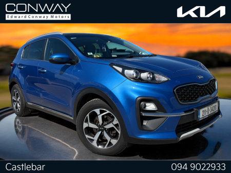 2021 Kia Sportage Sunroof, Leather, Satnav. €27,990