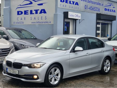 2017 BMW 3 Series 318D 150BHP SPORT AUTOMATIC NCT 03/27 TAX 12/25 FINANCE AVAILABLE @ €72 PER WEEK FULL LEATHER/ HEATED SEATS/ iDRIVE/ BMW ON SCREEN SERVICE HISTORY/ HISTORY CHECKED