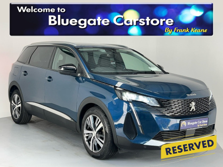 2022 Peugeot 5008 ALLURE 1.5 BLUE HDI 130**HALF LEATHER INTERIOR**FRONT & REAR PARKING SENSORS**REVERSING CAMERA**TINTED WINDOWS**MULTIFUNCTION STEERING WHEEL**TOUCH SCREEN MEDIA**LANE ASSIST**HISTORY CHECKED**